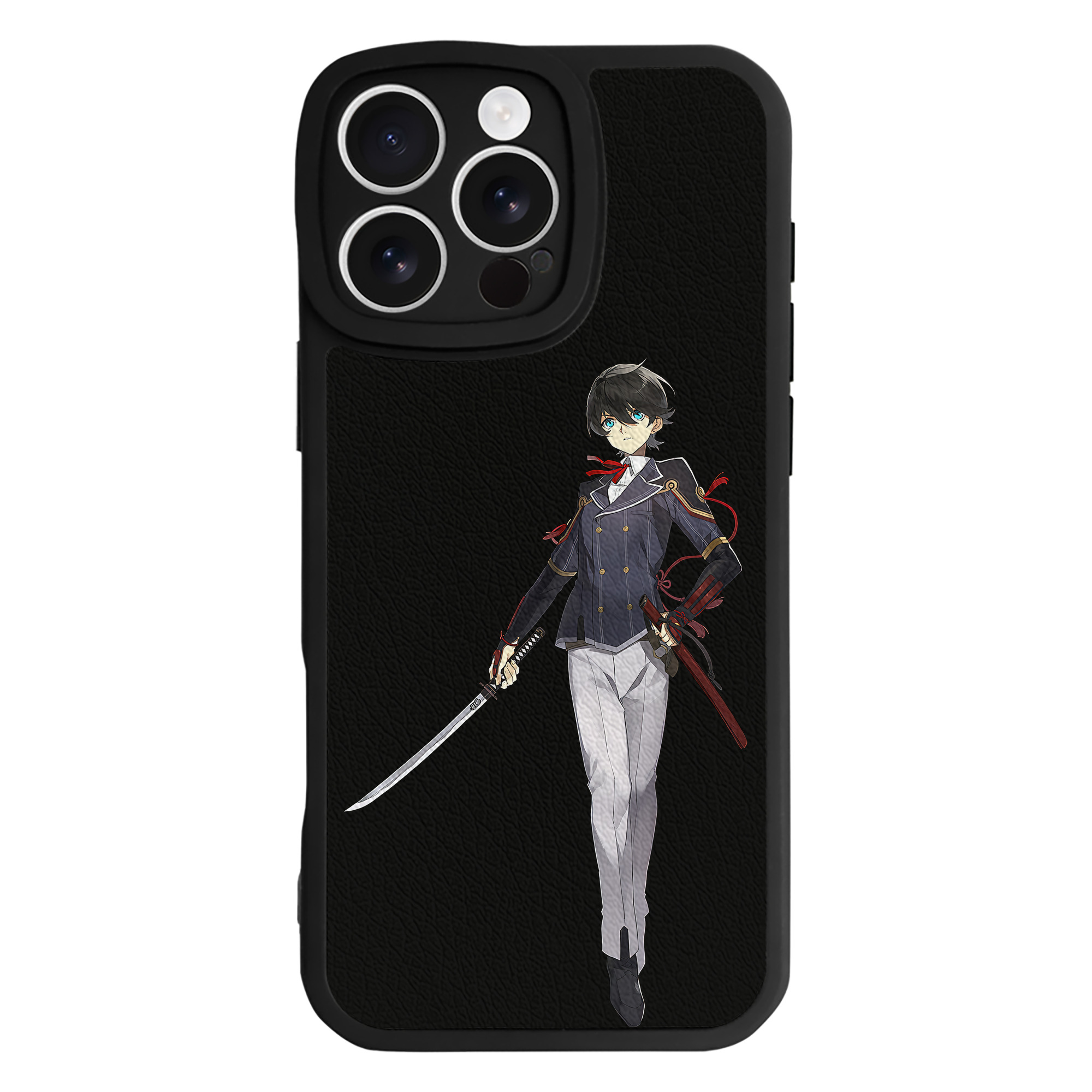 （画像用） 刀剣乱舞 Touken Ranbu 【iPhone 16シリーズ対応】シリコンスマホケース（レザー調） 材質：シリコン